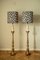 Large Brass Lamps, Set of 2 1