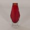 Jarrón de cristal de Murano rojo de Luigi Mandruzzo, años 60, Imagen 7