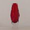 Rote Vase aus Muranoglas von Luigi Mandruzzo, 1960er 2