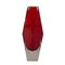 Jarrón de cristal de Murano rojo de Luigi Mandruzzo, años 60, Imagen 1