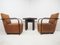 Art Deco Armchairs with Coffee Table, 1930s, Set of 3 4