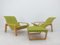 Pulkka Lounge Chairs by Ilmari Lappalainen for Asko, Finland, 1970s, Set of 3, Image 3