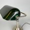 Vintage Nickel Plated Bank Lamp, 1940s 7