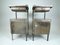 Vintage Industrial Brushed Steel Nightstands, 1920s, Set of 2, Image 2