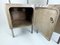 Vintage Industrial Brushed Steel Nightstands, 1920s, Set of 2, Image 8