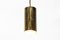 Vintage Brass Spot Hanging Lamp, Denmark 9