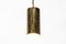 Vintage Brass Spot Hanging Lamp, Denmark 4
