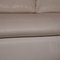 Cream Leather Amore 3-Seat Sofa Function by Willi Schillig 4