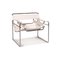 White Leather Wassily Armchair by Marcel Breuer for Knoll Inc. / Knoll International 1