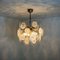 White Glass Disc Chandelier by Vistosi, Italy, 1970s 6