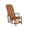 Armlehnstuhl aus Korbgeflecht und Bambus, Italien, 1950er 1