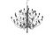 Fifty-Light Chandelier in Chromed Steel by Gino Sarfatti for Flos, 1950s 1