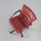 Chaise de Conférence Giroflex Rouge Bordeaux Albert Stoll, 1990s 6