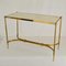 Vintage Hollywood Regency Brass Coffee Table with Mirrored Top 7