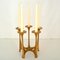 Five Arm Bronze Adjustable Candelabra Chandelier by Harjes 2