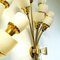 Vintage Bouquet Brass Wall Lamps, 1940s, Set of 2 4