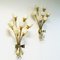 Vintage Bouquet Messing Wandlampen, 1940er, 2er Set 3