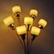 Lampade da parete Bouquet vintage in ottone, anni '40, set di 2, Immagine 8