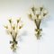 Vintage Bouquet Wandlampen aus Messing, 1940er, 2er Set 6