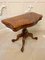 Antique Victorian Serpentine Shaped Burr Walnut Card Table, Image 10