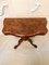 Antique Victorian Serpentine Shaped Burr Walnut Card Table, Image 11