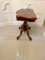 Antique Victorian Serpentine Shaped Burr Walnut Card Table, Image 6