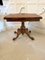 Antique Victorian Serpentine Shaped Burr Walnut Card Table, Image 3