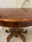 Antique Victorian Serpentine Shaped Burr Walnut Card Table, Image 14