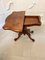 Antique Victorian Serpentine Shaped Burr Walnut Card Table, Image 12