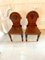 Antique Victorian Mahogany Hall Chairs, Set of 2 7