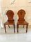 Antique Victorian Mahogany Hall Chairs, Set of 2 13