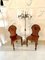 Antique Victorian Mahogany Hall Chairs, Set of 2, Image 4
