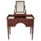 Small Antique William IV Mahogany Vanity/ Dressing Table with Swing Mirror 1