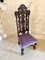 Antique Victorian Carved Oak Side Chair 12