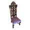 Antiker viktorianischer Beistellstuhl aus geschnitzter Eiche 1