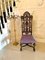 Antique Victorian Carved Oak Side Chair, Image 5