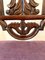 Silla auxiliar victoriana antigua de roble tallado, Imagen 7