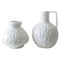 White Porcelain Vases from Kaiser, Germany, 1970s, Set of 2 1
