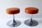 Chrome and Leather Stools, Italy, 1970s, Set of 2 6