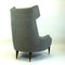 Monumental Grey Austrian Mid-Century Wingback Armchair by Oswald Haerdtl, Image 3