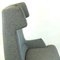 Monumental Grey Austrian Mid-Century Wingback Armchair by Oswald Haerdtl, Image 11