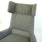 Fauteuil à Oreilles Monumental Mid-Century Gris par Oswald Haerdtl, Autriche 7