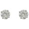 Modern 0,49 Carat Diamonds, 18 Karat White Gold Stud Earrings 1