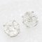 Modern 1,38 Carat Diamonds, 18 Karat White Gold Stud Earrings 3