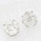 Modern 1,38 Carat Diamonds, 18 Karat White Gold Stud Earrings, Image 3