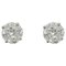 Modern 1,38 Carat Diamonds, 18 Karat White Gold Stud Earrings, Image 1