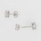 Modern 1,38 Carat Diamonds, 18 Karat White Gold Stud Earrings, Image 5