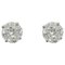 Modern 1,23 Carat Diamonds, 18 Karat White Gold Stud Earrings 1