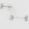 Modern Emerald Diamonds, 18 Karat White Gold Stud Earrings 5