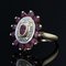 Französischer Moderner Rubin Diamanten, 18 Karat Gelbgold Ring 8